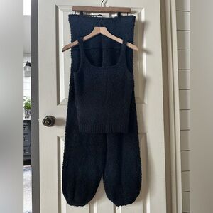 SKIMS Cozy Knit Set in Onyx